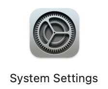 The macOS System Setting icon.
